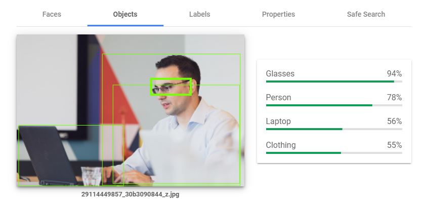 An image of Rob run through the Google AI